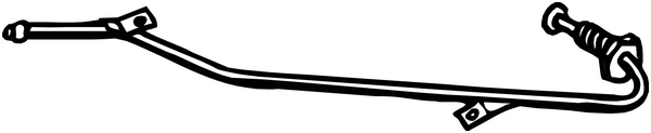 Pressure duct, pressure sensor (particle filter) BOSAL 000-055