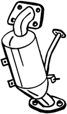 Catalytic Converter Citroën C1 II · Peugeot 108 · Toyota YARIS