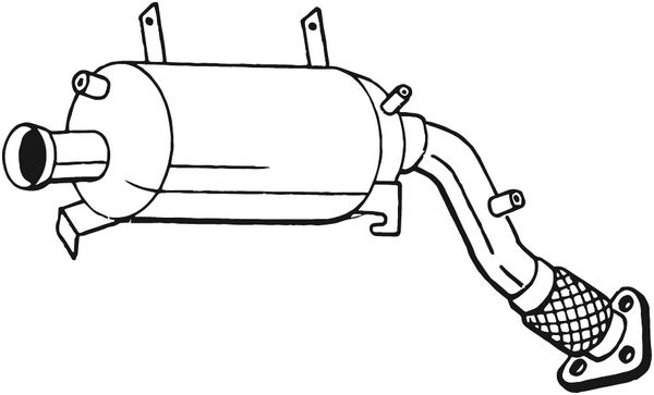 Soot/Particulate Filter, exhaust system Vw TOUAREG