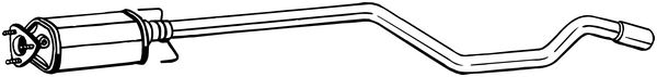 Soot filter/particles, exhaust system BOSAL 095-242