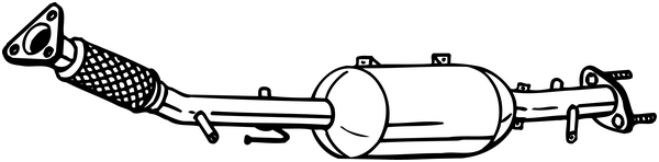 Soot/Particulate Filter, exhaust system Nissan X-TRAIL II