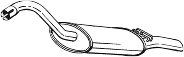 Rear Muffler Audi 80 B3 Saloon · Audi COUPE B3