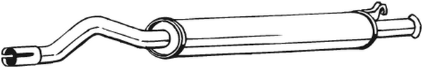 Centre Muffler Audi 80 B4 Saloon · Audi 80 B4 Avant