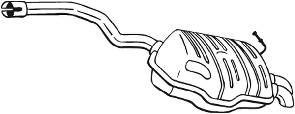 Rear Muffler Audi A4 B6 · Audi A4 B6 Avant