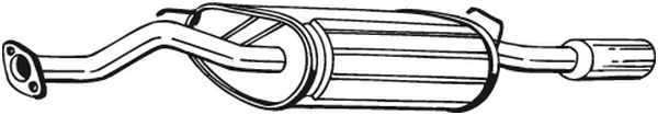 Rear Muffler Rover 400 Tourer · Rover 400 II