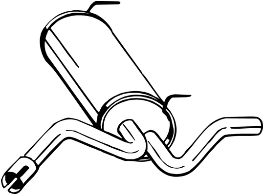 Rear Muffler Opel ASTRA J · Vauxhall ASTRA Mk VI · Chevrolet CRUZE