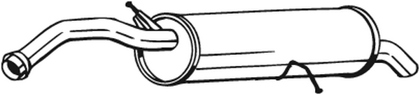Rear Muffler Citroën C4 Coupe · Citroën C4 I · Peugeot 308 I