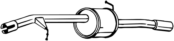 Rear Muffler Citroën C3 II · Citroën DS3 · Citroën C3 II Hatchback Van