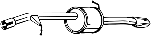 Rear Muffler Citroën C3 II · Citroën DS3 · Citroën C3 II Hatchback Van