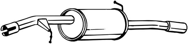 Rear Muffler Citroën C3 II