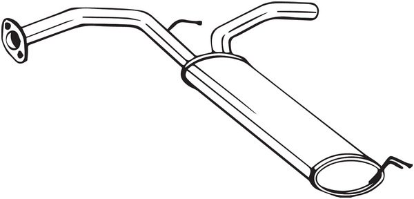 Rear Muffler Citroën C1 II · Peugeot 108 · Toyota AYGO