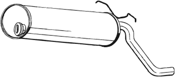 Rear Muffler Citroën C15 Box Body/MPV · Citroën C15 Estate