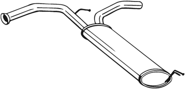Rear Muffler Citroën C1 · Peugeot 107 · Toyota AYGO