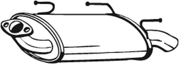 Rear Muffler Nissan ALMERA II Hatchback