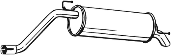 Rear Muffler Fiat GRANDE PUNTO · Fiat PUNTO EVO · Fiat PUNTO Hatchback Van