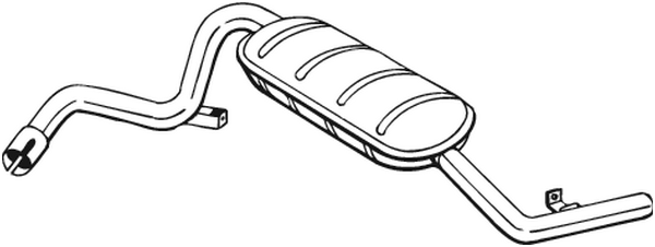 Rear Muffler Lada NIVA Closed Off-Road Vehicle