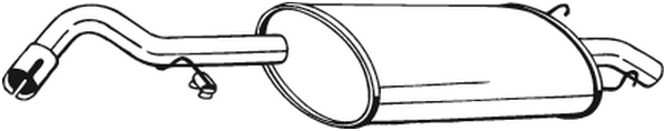 Rear Muffler Ford ESCORT V Saloon · Ford ORION III