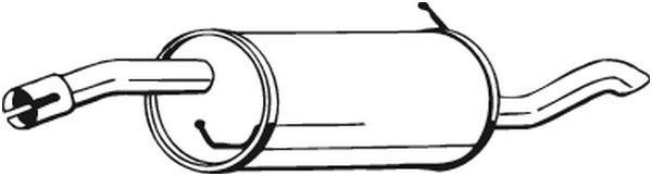 Rear Muffler Ford FUSION