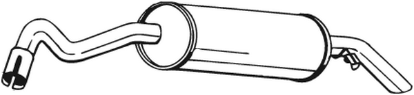 Rear Muffler Ford ESCORT V Turnier · Ford ESCORT V Saloon · Ford ESCORT VI Saloon