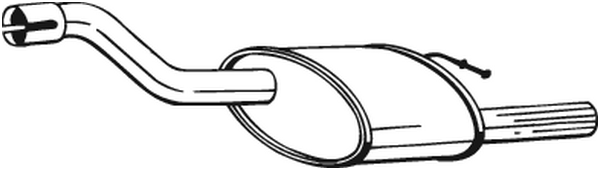 Rear Muffler Ford FOCUS I Saloon