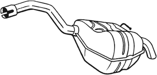 Rear Muffler Ford GALAXY II · Ford S-MAX · Ford MONDEO IV Saloon