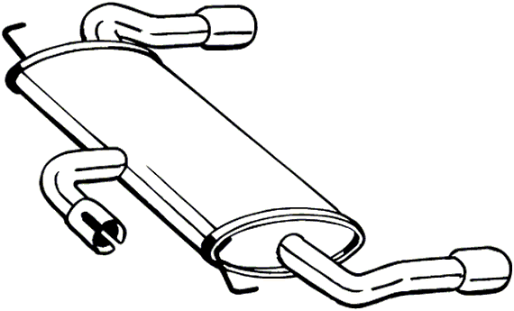 Rear Muffler Ford KUGA II · Ford KUGA II VAN