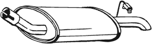 Rear Muffler Ford FIESTA III