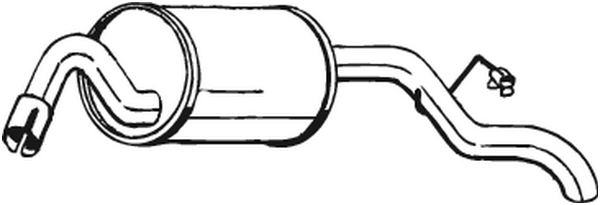 Rear Muffler Ford ESCORT V