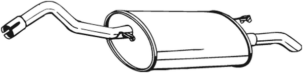 Rear Muffler Ford ESCORT VI Turnier · Ford ESCORT CLASSIC Turnier