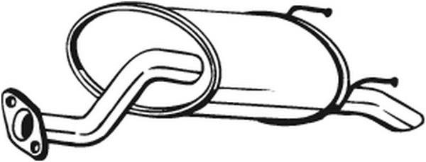 Rear Muffler Honda JAZZ II