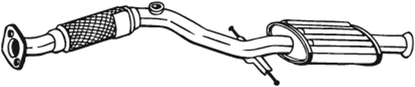 Front Muffler Hyundai MATRIX