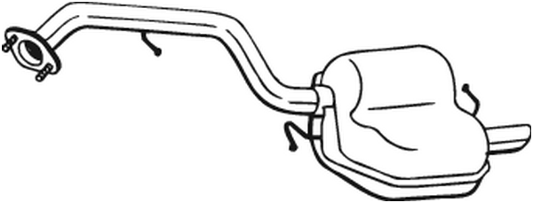 Rear Muffler Mazda 5