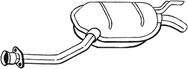 Centre Muffler Mercedes-Benz 190