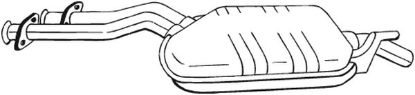 Centre Muffler Mercedes-Benz 124 Saloon · Mercedes-Benz 124 T-Model · Mercedes-Benz E-CLASS T-Model