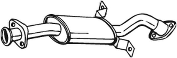 Front Muffler Mitsubishi PAJERO II · Mitsubishi PAJERO II Canvas Top