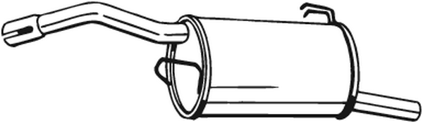 Rear Muffler Mitsubishi COLT VI