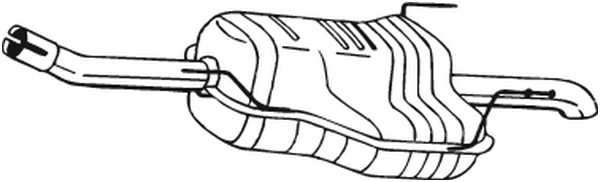 Rear Muffler Opel ZAFIRA A MPV · Vauxhall ZAFIRA A