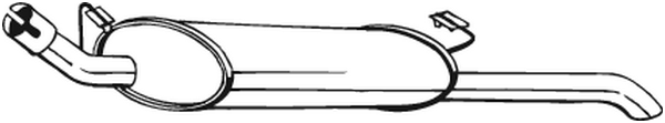 Rear Muffler Opel VECTRA A · Vauxhall CAVALIER Mk III Saloon
