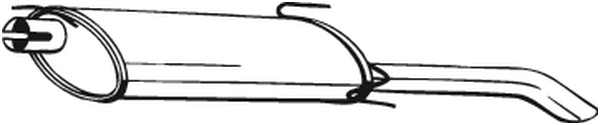 Rear Muffler Opel ASTRA F Saloon · Opel ASTRA F CLASSIC Saloon · Vauxhall ASTRA Mk III Saloon