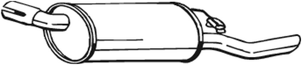 Rear Muffler Opel CORSA A Hatchback · Vauxhall NOVA Hatchback