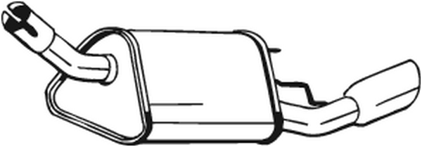 Rear Muffler Opel TIGRA · Vauxhall TIGRA Mk I
