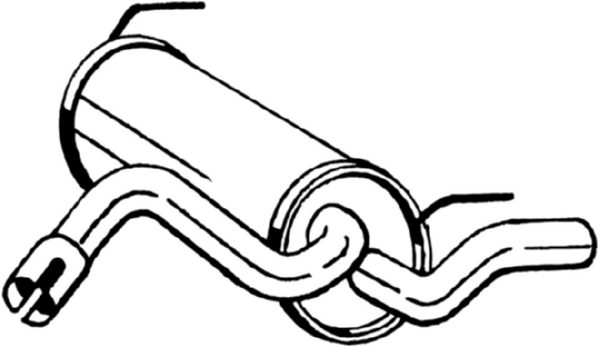 Rear Muffler Opel ZAFIRA TOURER C · Vauxhall MERIVA Mk II · Vauxhall ZAFIRA Mk III