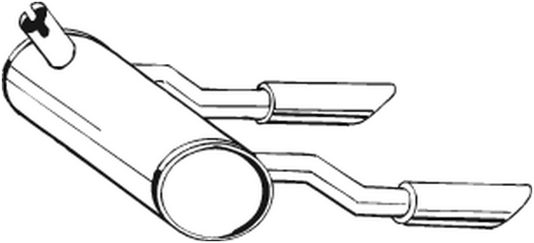 Rear Muffler Opel GT