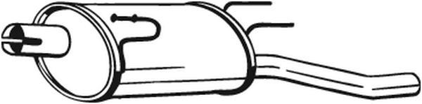 Rear Muffler Opel COMBO Box Body/MPV · Opel COMBO Tour · Vauxhall COMBO Mk II Box Body/MPV