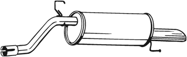 Rear Muffler Opel CORSA D · Opel CORSA D Hatchback Van · Vauxhall CORSA Mk III