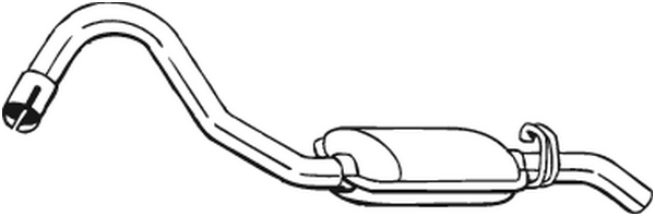 Rear Muffler Opel KADETT C City · Opel KADETT C Coupe