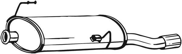 Rear Muffler Peugeot 206 Hatchback · Peugeot 206+ · Peugeot 206 Van