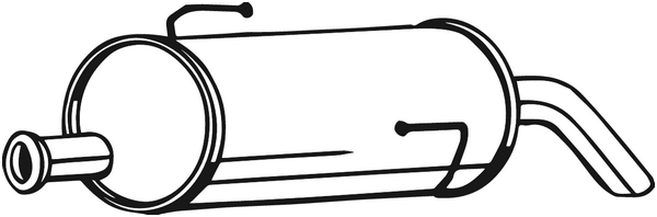 Rear Muffler Peugeot 206 Hatchback