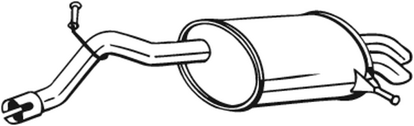 Rear Muffler Citroën C5 III · Citroën C5 III Break · Peugeot 407