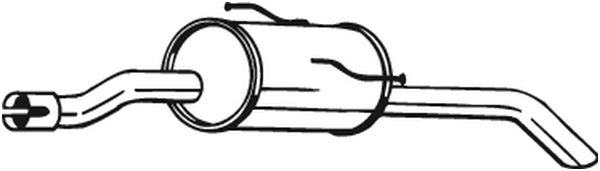 Rear Muffler Peugeot 206+